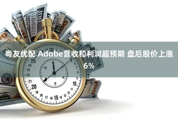 粤友优配 Adobe营收和利润超预期 盘后股价上涨6%
