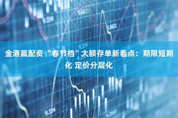 金港赢配资 “春节档”大额存单新看点：期限短期化 定价分层化